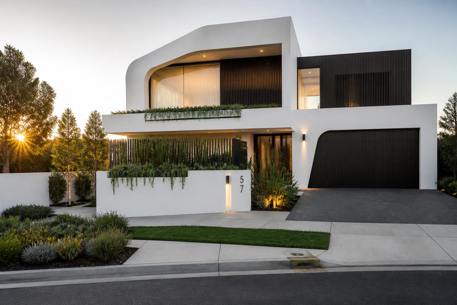 Pristine modern Miami home after professional house washing