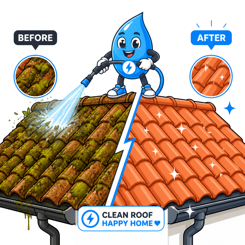 Roof Cleaning illustration