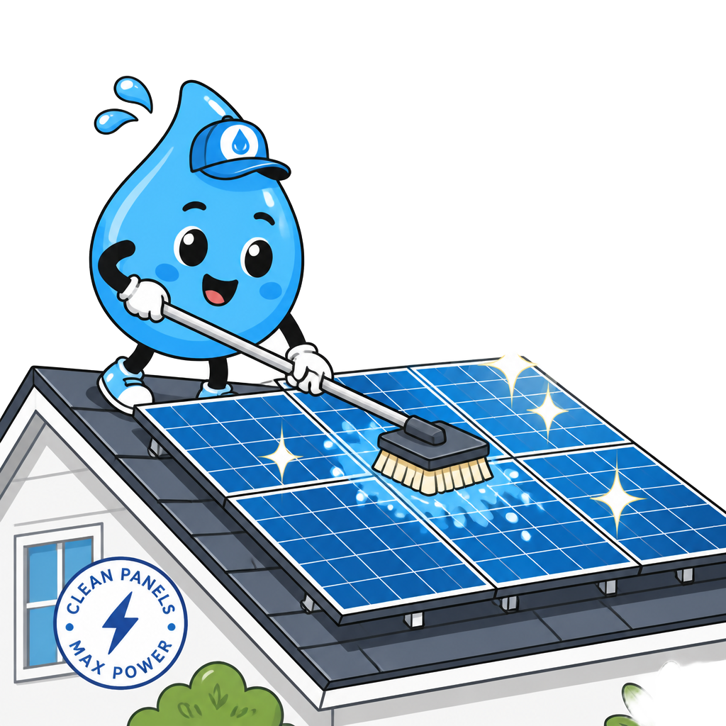Solar Panel Cleaning illustration